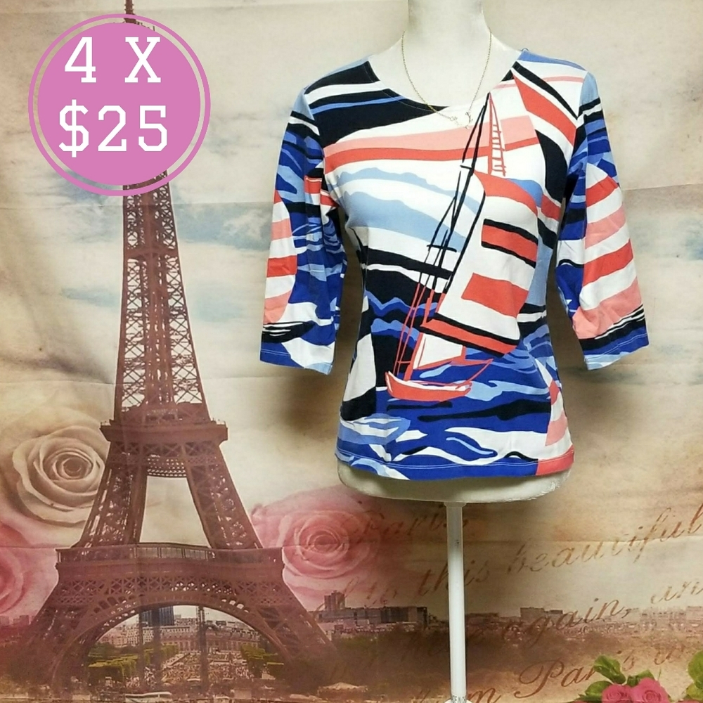 Christopher & Banks nautical top